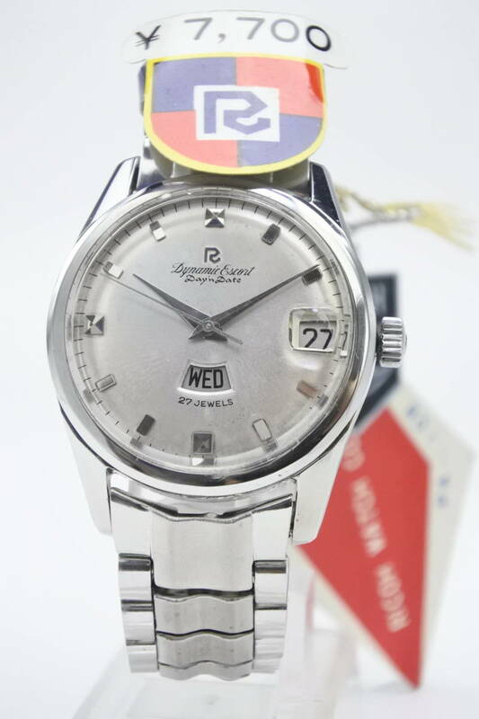 奇跡デッドストック品　☆１９６０年代製　 RICOH Dynamic Escortデイデイト27石 手巻き紳士腕時計