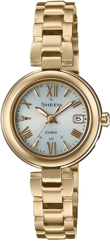 カシオ CASIO 腕時計 SHEEN シーン SHW-7100TG-7AJF　タフソーラー　ソーラー電波　ライトイエローゴールド　レディース
