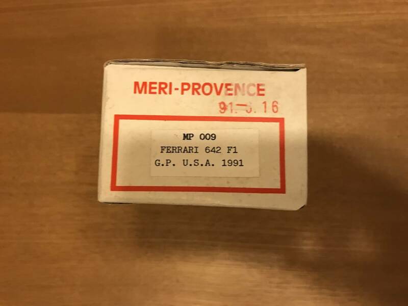 1/43キット MERI-PROVENCE フェラーリ 642 アメリカGP 1991