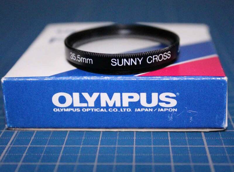 [me643]オリンパス　フィルター　サニークロス 35.5mm OLYMPUS filter SUNNY CROSS 純正