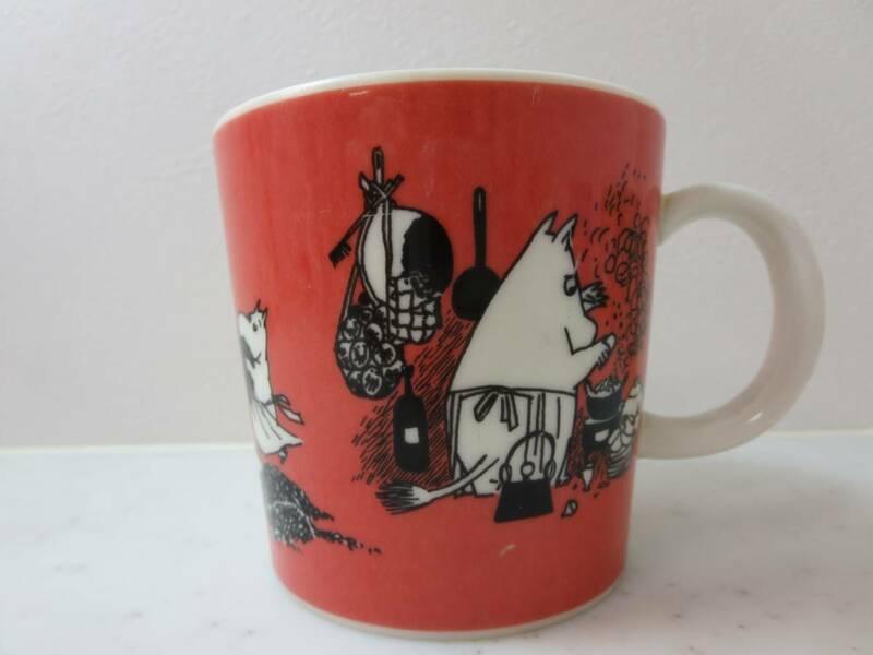 【希少!】ARABIA Moomin mug rose(Moominmamma) 1991-99'