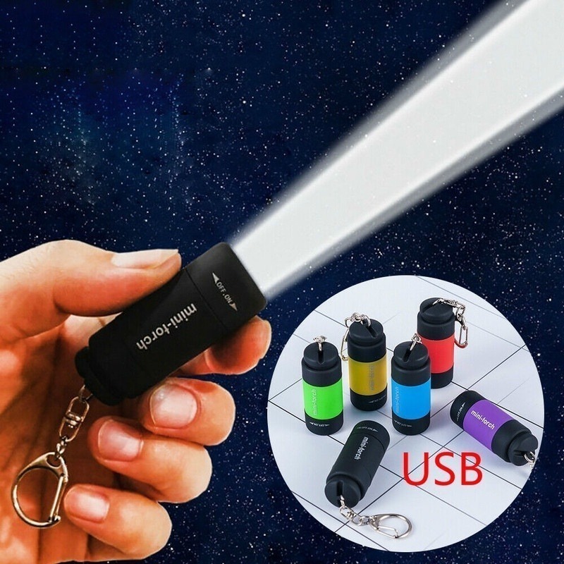 「銀山堂」キャンプ＆アウトドア　LEDライト・ミニトーチ。USB充電　防水防滴　黒のみ。ランタンの補助照明で使用可。在庫有り。