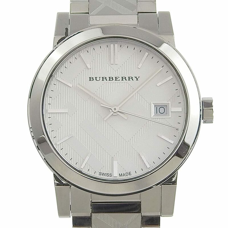 BURBERRY バーバリー BU9144 腕時計 SS クオーツ アナログ表示 メンズ 白文字盤【51310449-1】中古