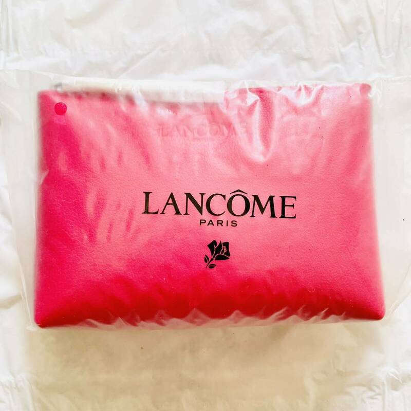 【未開封】LANCOME ランコム　ポーチ バッグ 化粧ポーチ メイク道具 トラベルポーチ 旅行用品　ミニポーチ メイクポーチ　ピンク