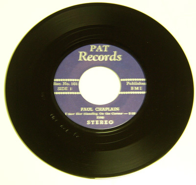 45rpm/ CALDONIA - PAUL CHAPLAIN - I SAW HER STANDING ON THE CORNER /50's,ロカビリー,FIFTIES,PAT RECORDS