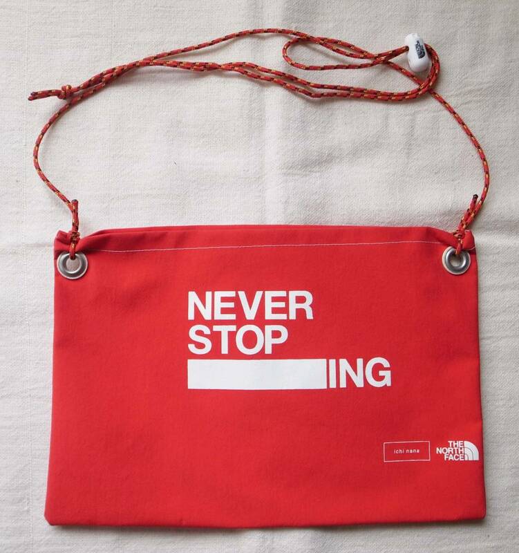 レア THE NORTH FACE × ichi nana コラボ サコッシュ 赤 NEVER STOP ~ING