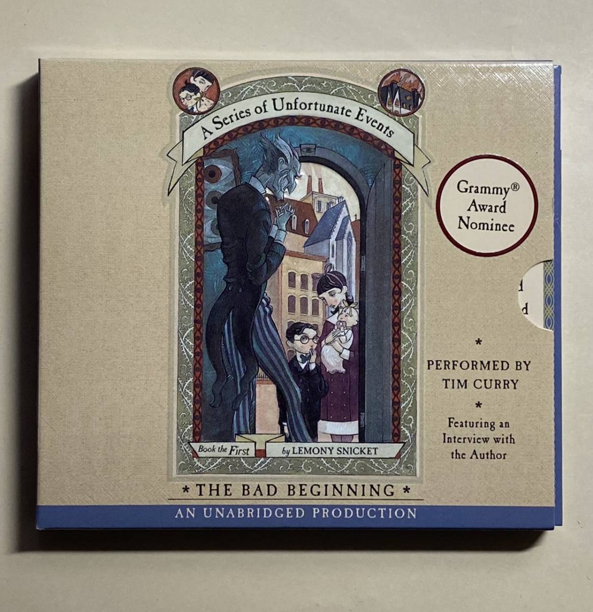 英語　朗読CD 3枚　レモニー・スニケット　世にも不幸なできごと　最悪のはじまり　A series of unfortunate events Lemony Snicket