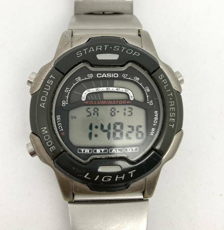 カシオ デジタル腕時計 W-729H 電池交換済み イルミネーター CASIO