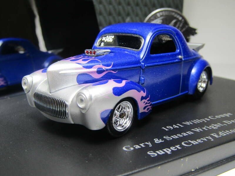FORD Willys Coupe 1/43 フォード ウィリス クーペ HotRod フレイムス アメリカンマッスル V8 EAGLE RACE ホットロッド Super Chevy 美品