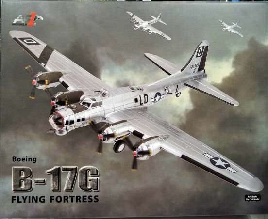 【AF1】1/72 ボーイング G-17G フライング フォートレス 第418爆撃飛行隊'ミス・コンダクト' ジュラルミン色のダイキャスト製完成機