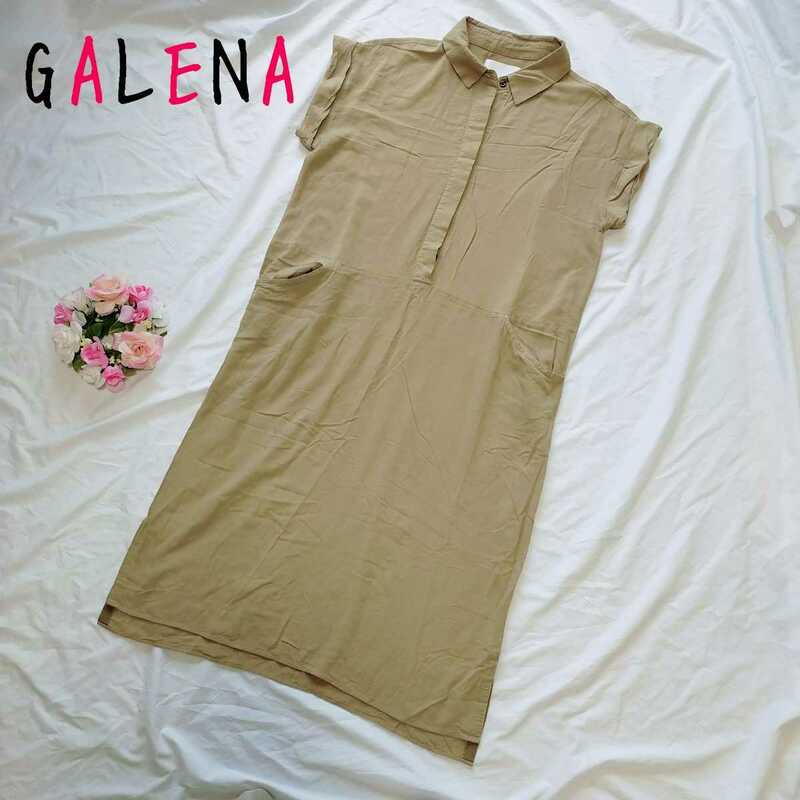 GALENA ガレナ ワンピース レディース シャツワンピース 半袖ワンピース 