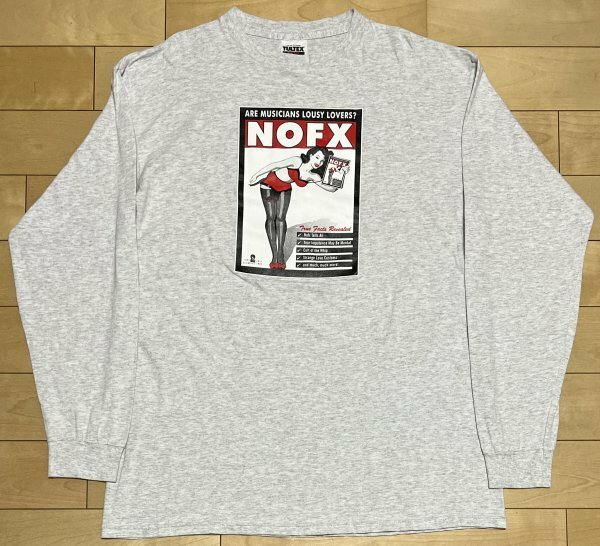 レア ビンテージ 90s 1997年 NOFX Saved My Sex Life 長袖 Tシャツ ロンT
