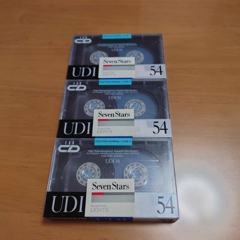【未使用/未開封】 maxell UDI 54 Seven Stars マクセル セブンスター コラボ 3本セット カセットテープ