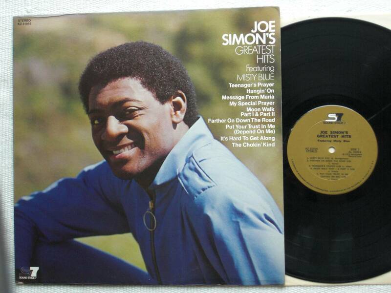 USオリジナル盤LP 美品 Joe Simon ／ Joe Simon's Greatest Hits （Sound Stage 7 KZ 31916 ）　Stereo　A ☆