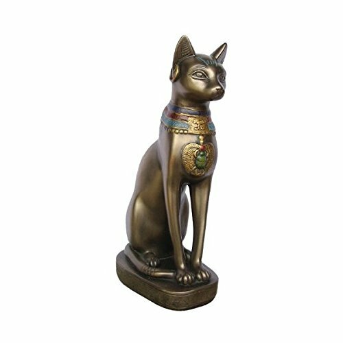 猫神バステト神の像 ネコ座像古代エジプト神話キャット彫刻宝物風オブジェ猫ブロンズ像エジプト雑貨エスニックオリエンタル彫像置物