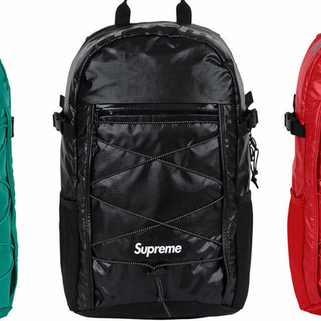 新品 未使用 正規品 ◆ SUPREME 17 F/W BackPack 新作 ブラック 黒 ワンサイズ ◆