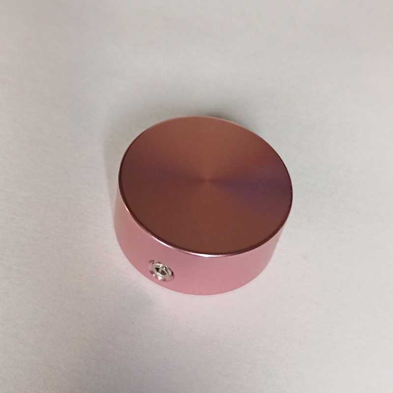 アルミニウム製 フットスイット ハット ピンク / Footswitch Hat pink 23x10mm