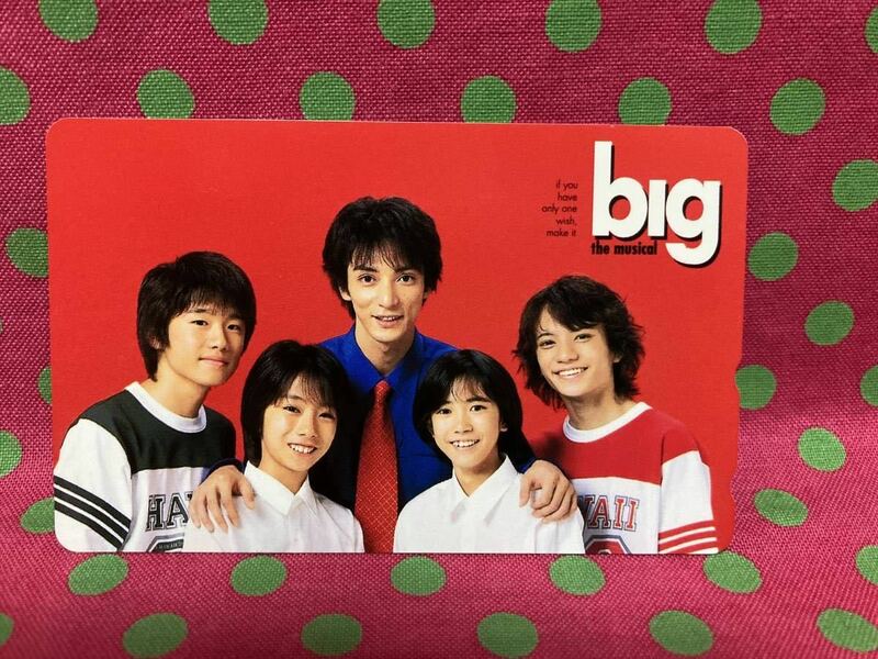 ん86★big -夢はかなう-★赤坂晃/田中聖/風間俊介/A.B.C-Zなどジャニーズ★未使用テレカ★