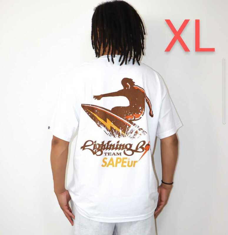 XLサイズ　サプール　LIGHTNING BOLT × SAPEur　サーフィン　Tシャツ　新品　未開封　