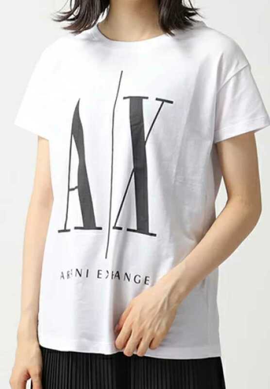 ARMANI EXCHANGE アルマーニエクスチェンジ　Tシャツ　Sサイズ　WHITE ホワイト　新品未使用　レディース