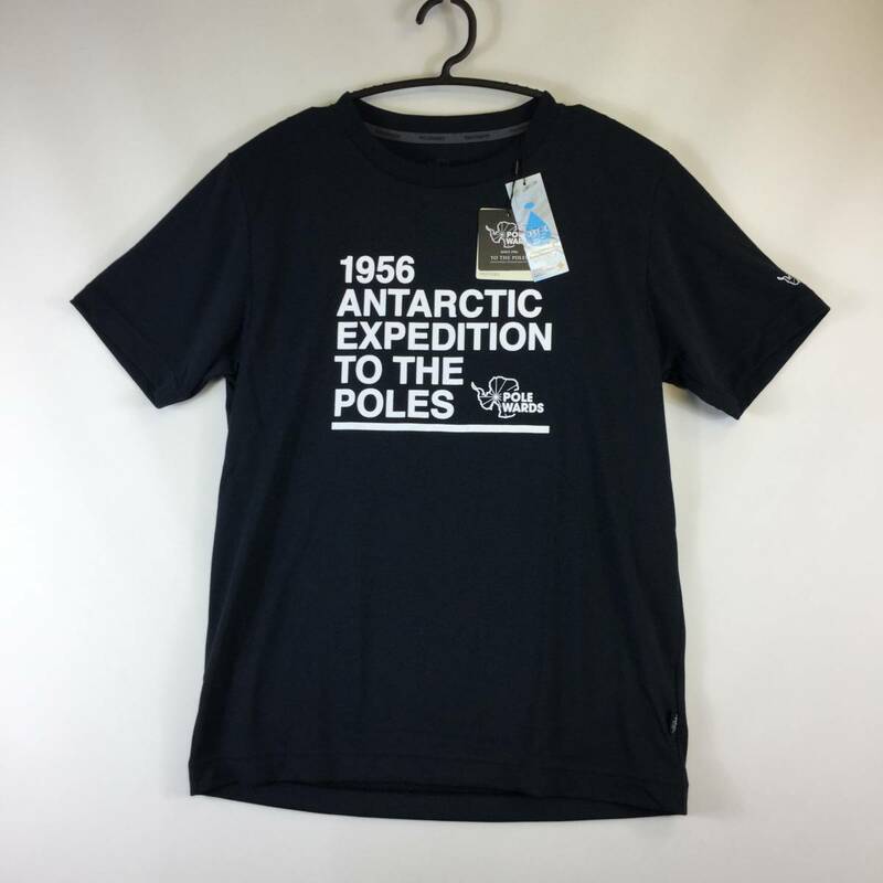 POLEWARDS ポールワーズ ANTARCTIC EXPEDITION TEE ブラック Tシャツ Mサイズ 半袖 PW2HJA23