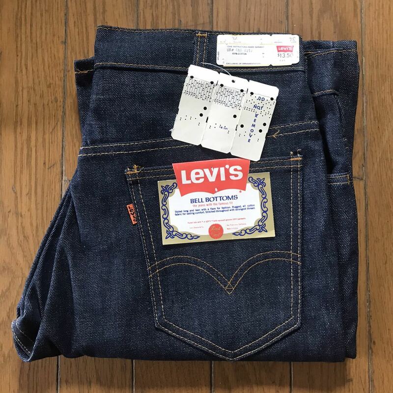 デッドストック ビンテージ LEVI'S リーバイス 646 0217 517 501XX 66 オレンジタブ 赤耳 デニム ジーンズ ブーツカット ベルボトム 34 34