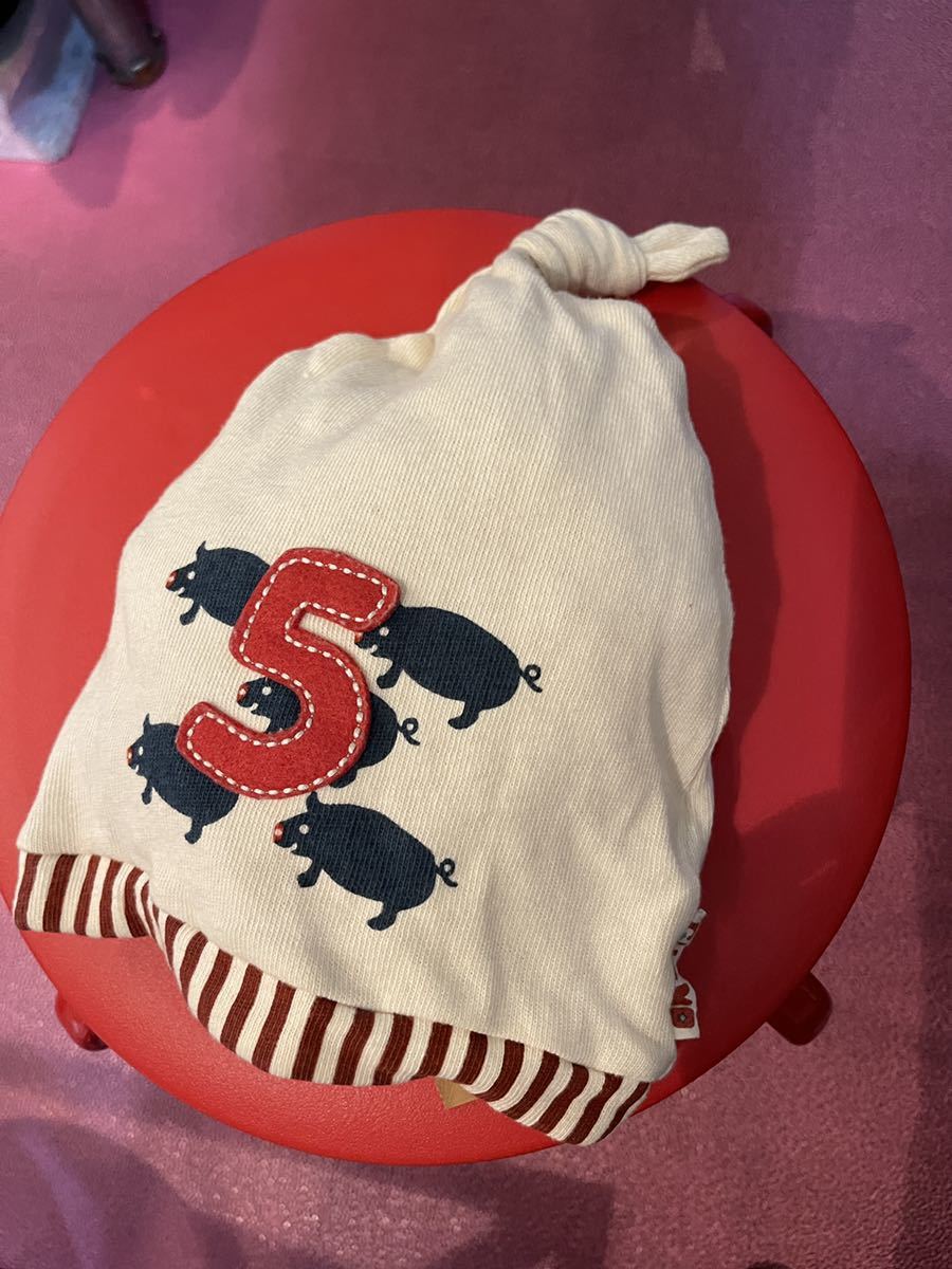 アウトレット　CHAMP ブタさんワッチキャップ46〜50センチ