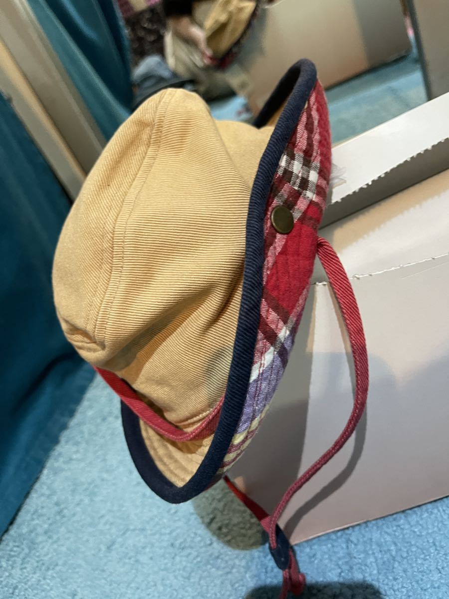 子供用ハット　ＦO KIDS 50センチ　ベージュ　裏チェック