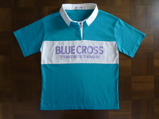 杏奈コラボ　BLUE CROSS GIRLS ブルークロス　ガールズ　ANNA Lサイズ　160cm 半袖　シャツ　Tシャツ　襟付きシャツ　ナルミヤ