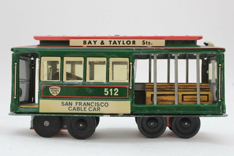BAY&TAYLOR Sts サンフランシスコ　ケーブルカー　ブリキ◆A8688