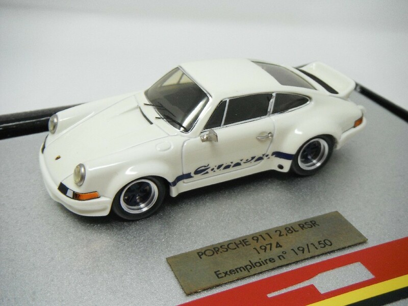 ■hecoモデルMiniatures Du Chateau 1/43 Porsche 911 Carrera 2.8L RSR 1974 Exemplaire n° 19/150 ホワイト ポルシェ・カレラ ミニカー