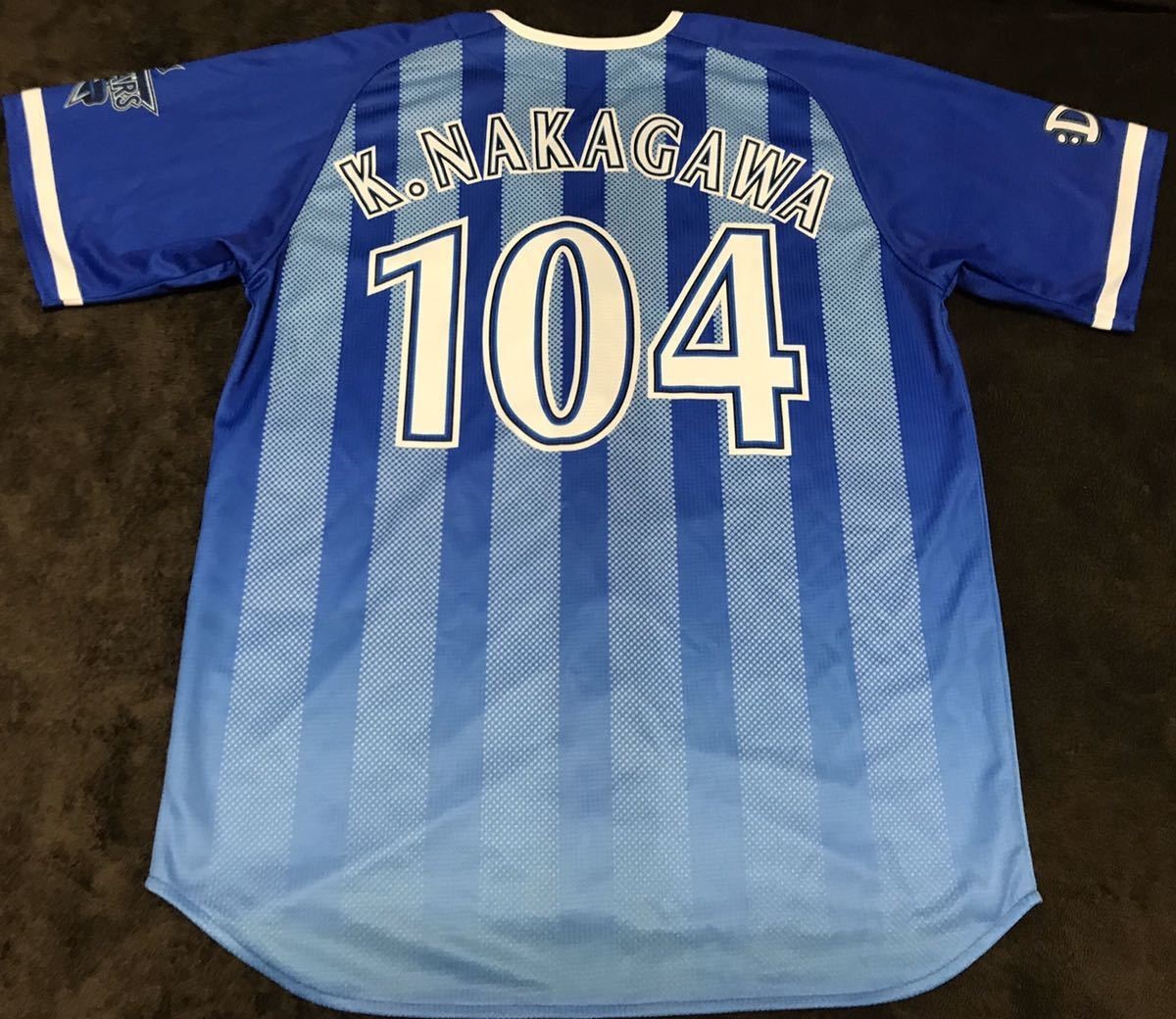 横浜DeNAベイスターズ ビジターユニフォーム＃104中川虎大 Lサイズ