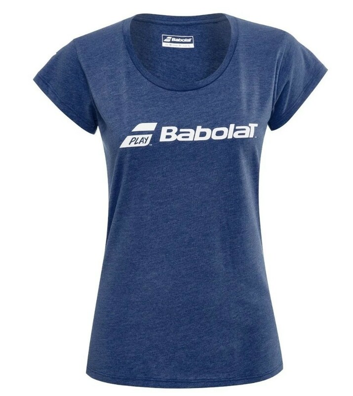 【日本未展開】BABOLAT（バボラ）レディース EXERCISE(エクササイズ) Tシャツ（US/EU：L）Navy