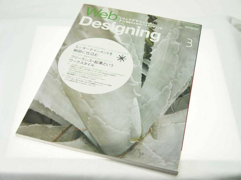 毎日コミュニケーションズ　ウェブデザイニング（サイト構築のためのトータルデザイン誌）2007年3月号　欠品なし　迅速発送　美品