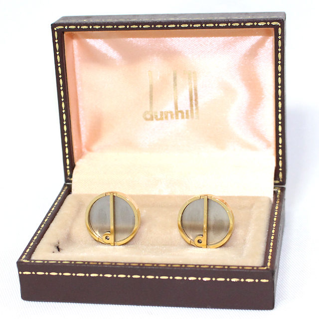 超美品 ダンヒル dunhill カフス メンズ カフリンクス 保存箱付き