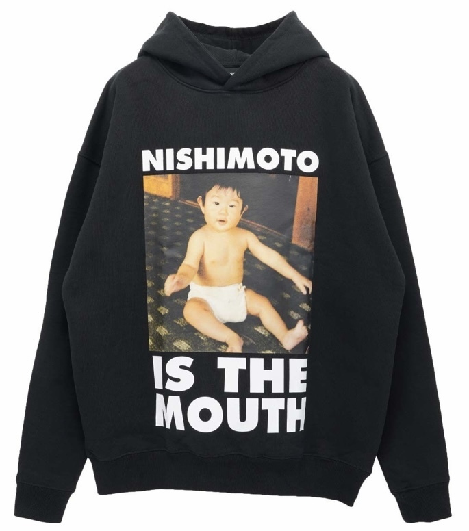 新品 Lサイズ NISHIMOTO IS THE MOUTH SWEAT HOODIE / BLACK パーカー ブラック