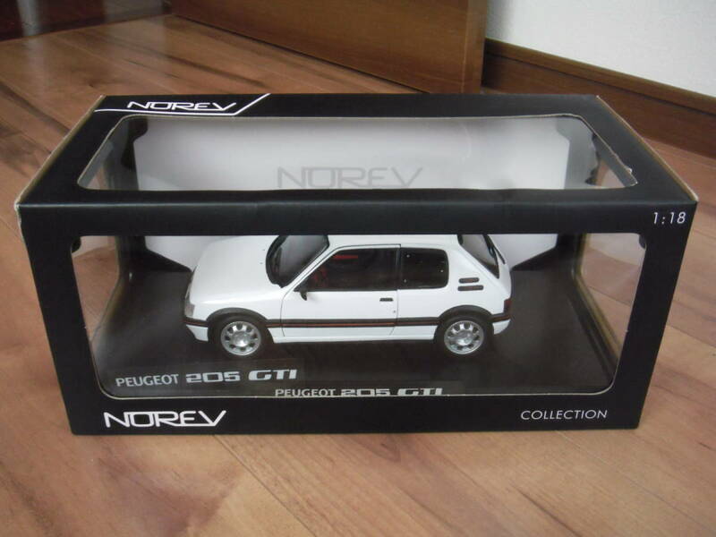 ノレブ　プジョー　205　GTI　ミニカー　白　ホワイト　1/18　1991　NOREV　PEUGEOT