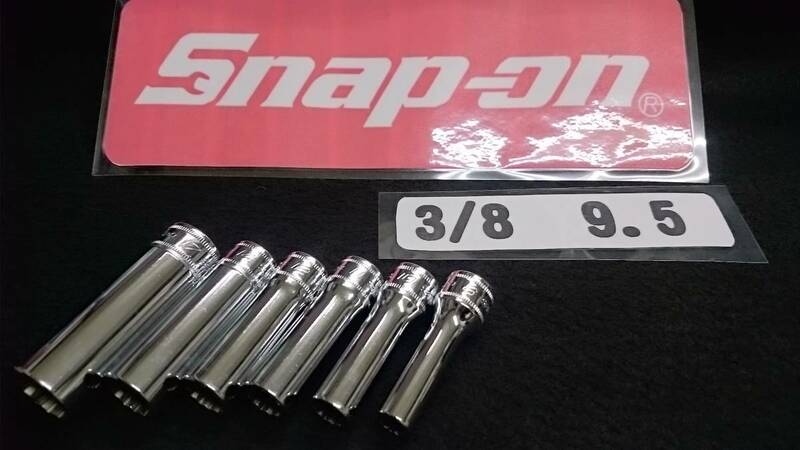 @　＜B21084＞　スナップオン　Snap-on　ディープソケット　FSM17～8　6本セット　未使用品　USA