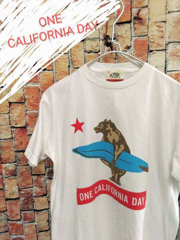 ★送料無料★ ONE CALIFORNIA DAY ワンカリフォルニアデイ Ｔシャツ ホワイト Large