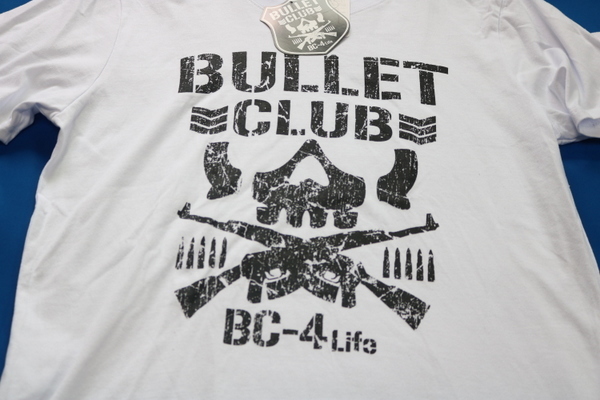 バレットクラブ　白　メンズ　LL　Tシャツ　BULLET CLUB.　新日本プロレス　新品 未使用　