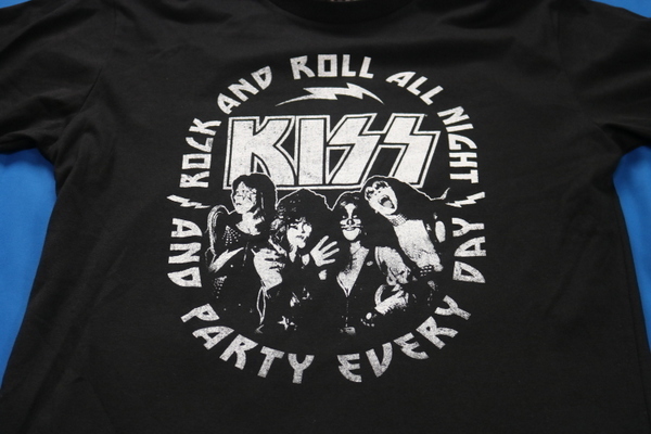 KISS　黒　メンズ　XL　Tシャツ　バックプリントなし　バンド　新品 未使用　