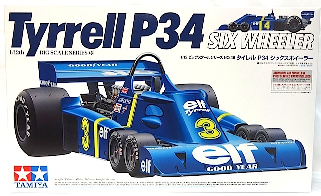 タミヤ　大型 F1 プラモ「1/12　 タイレル P34 シックスホイラー」新品