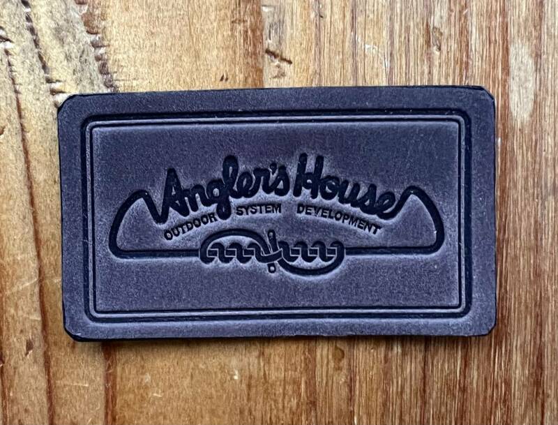 アングラーズハウス ★ Angler's House ☆ 希少 !! ★ 革製 ロゴマークワッペン