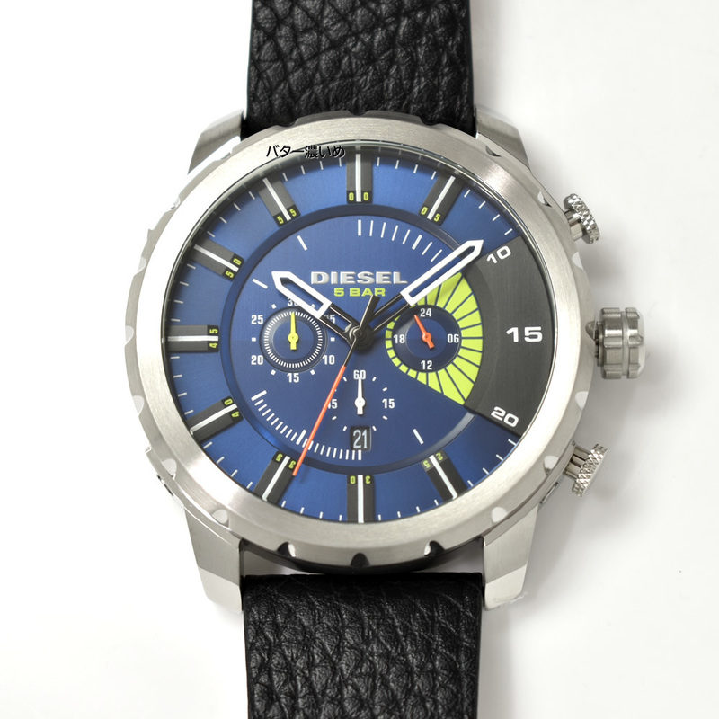 【訳あり】未使用 ディーゼル DIESEL メンズ 腕時計 ストロングホールド クロノグラフ 革ベルト クオーツ ビッグフェイス