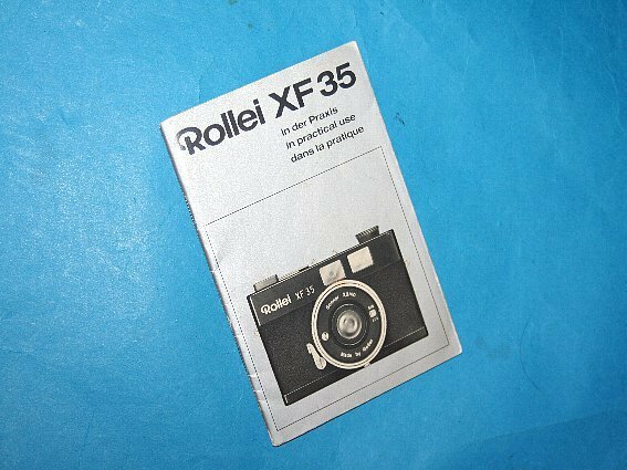 ★ 希少！売切り！コレクションに！★ ローライ Rollei XF35 用 使用説明書 ※ 本国 独語版、オリジナル！DH0407