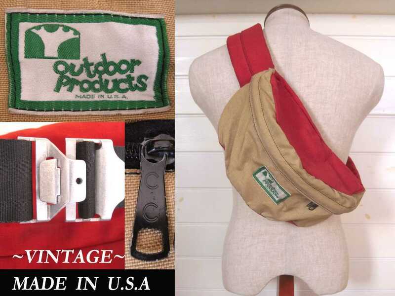 70s ビンテージ outdoor products ウエストバッグ 金属バックル USAアメリカ製 アウトドアプロダクツ VINTAGE グレゴリー camp ノース 