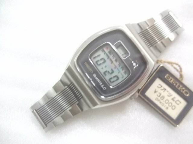 デッドストック未使用1976年最高級モデル0124-0030セイコーデジタルLC腕時計　U408