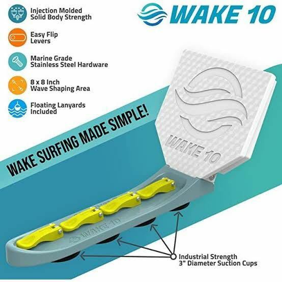【WING】新品即決！送料無料 サーフシェーパー WAKE10 X4PRO ウェイクサーフィン スキーボートに貼るだけでビッグウェーブ！