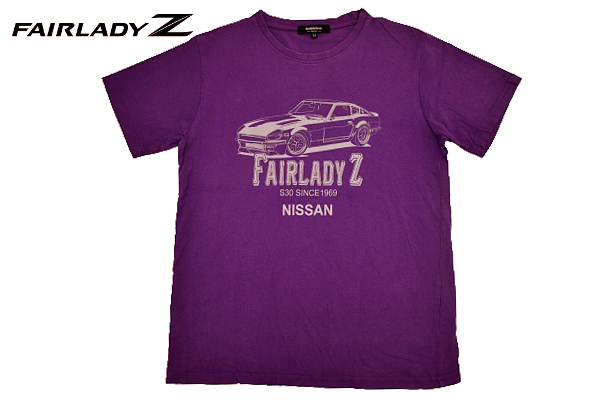 Y-4687★送料無料★美品★FAIRLADYZ NISSAN フェアレディZ 日産 Doublefocus ダブルフォーカス★激レア旧車 パープル 半袖 T-シャツ Ｍ