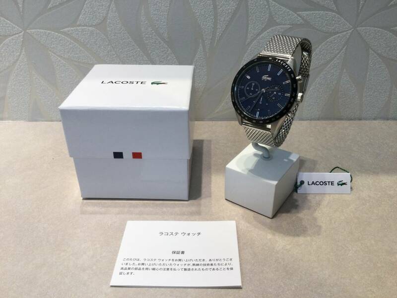 【新品】LACOSTE ラコステ メンズ腕時計 LC.133.1.27.3141 クロノグラフ ブラック☆未使用